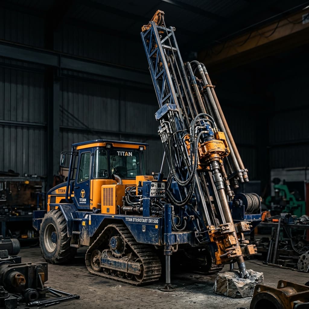 SS-110 Mini Rotary cum DTH Trolley Mounted Drilling Rig